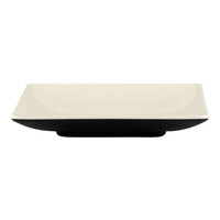 Elite Global Solutions JW552T Karma 5" Ebony Sand Square Two-Tone Melamine Plate - 6/Case