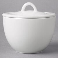 Villeroy & Boch 16-2040-0930 Universal 7.5 oz. White Premium Porcelain Covered Sugar Bowl - 6/Case