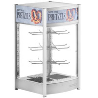 ServIt PDW12D1P 12" Full-Service Pizza Warmer with Rotating 4-Shelf Pizza Rack and Pretzel Rack
