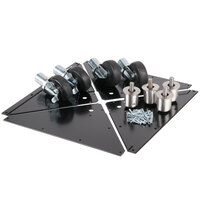 Manitowoc K-00138 7 5/8" Caster with Adjustable Stainless Steel Leg - 4/Set
